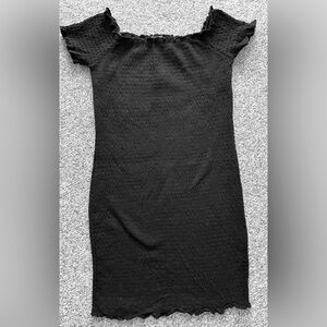 Fashion Nova Ruched Stretchy Lettuce Off the Shoulder Mini Dress. Size XL